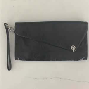HOBO wristlet black patent leather